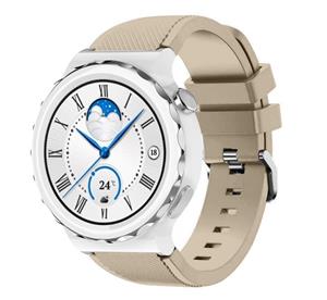 Strap-it Huawei Watch GT 3 Pro 43mm siliconen bandje (beige)