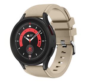 Strap-it Samsung Galaxy Watch 5 Pro siliconen bandje (beige)