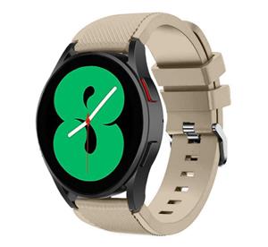 Strap-it Samsung Galaxy Watch 4 44mm siliconen bandje (beige)