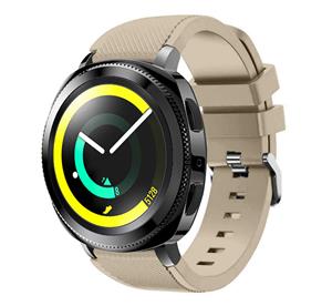 Strap-it Samsung Gear Sport siliconen bandje (beige)