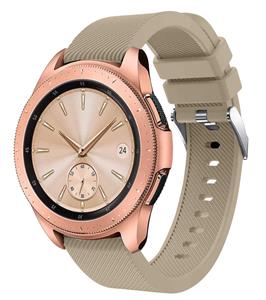 Strap-it Samsung Galaxy Watch 42mm siliconen bandje (beige)