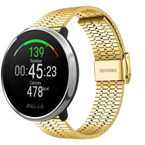 Strap-it Polar Ignite roestvrij stalen band (goud)