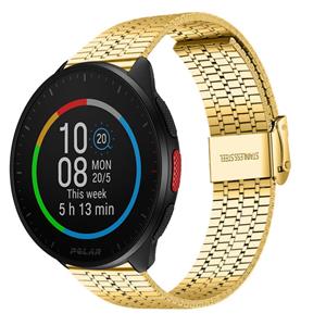 Strap-it Polar Pacer roestvrij stalen band (goud)
