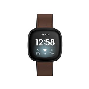 Hama Damenarmband aus Kunstleder für Fitbit Versa3/Sense braun