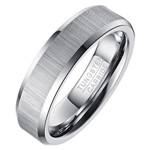 Mendes Wolfraam heren ring Geborstels Mat 6mm-18mm