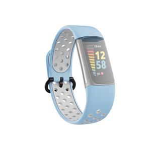 Hama Smartwatch-armband Sportarmband für Fitbit Charge 5, atmungsaktives Uhrenarmband