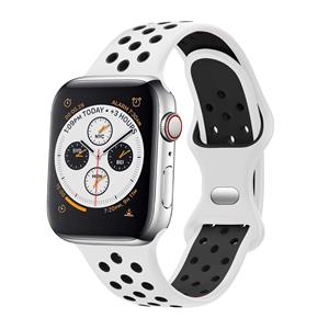 Strap-it Apple Watch sport bandje (wit/zwart)