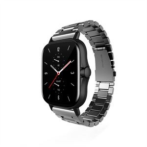 Strap-it Amazfit GTS 3 stalen band (donkergrijs)