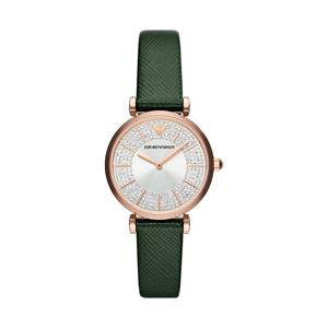 Emporio Armani Gianni T-bar Dames Horloge Groen AR11517