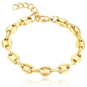 Cilla Jewels Goudkleurige Armband van Edelstaal met Schakels
