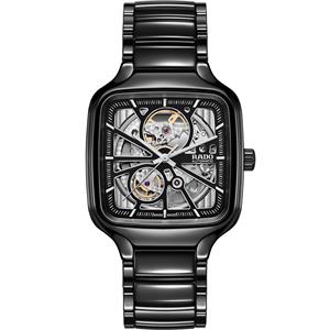 Rado true square skeleton automaat high-tech ceramic 38 mm