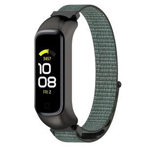 Strap-it Samsung Galaxy Fit 2 nylon bandje (grijs-groen)