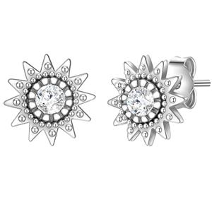 Glanzstücke München, Ohrstecker Sonne in silber, Schmuck für Damen