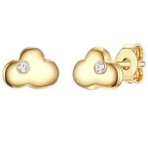 Glanzstücke München, Ohrstecker Wolke in gold, Schmuck für Accessoires