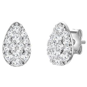 Glanzstücke München, Ohrstecker Tropfen in silber, Schmuck für Damen