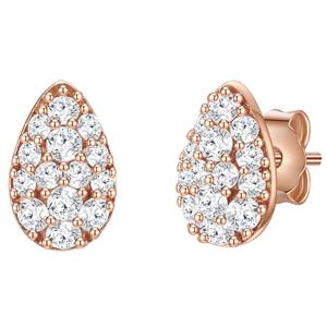 Glanzstücke München, Ohrstecker Tropfen in roségold, Schmuck für Damen