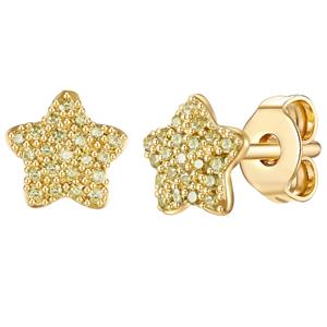 Glanzstücke München, Ohrstecker Stern in gold, Schmuck für Accessoires