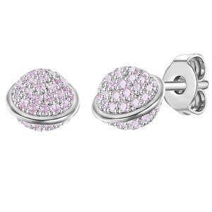 Glanzstücke München, Ohrstecker Planet in silber, Schmuck für Accessoires