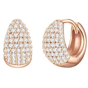 Glanzstücke München, Silbercreolen in roségold, Schmuck für Damen