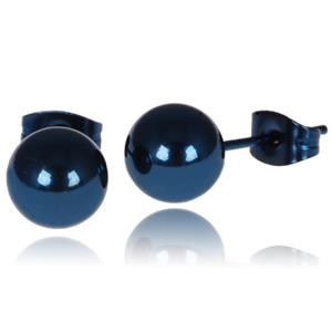 LGT JWLS LGT Jewels Stud oorbellen Bol Blauw 6mm