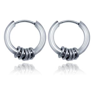 LGT JWLS Stalen creolen Flexible Rings Silver-18mm