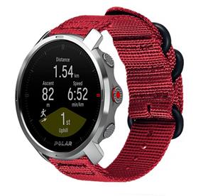 Strap-it Polar Grit X nylon gesp band (rood)