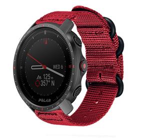 Strap-it Polar Grit X Pro nylon gesp band (rood)