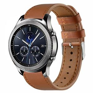 Strap-it Samsung Gear S3 leren bandje (strak bruin)