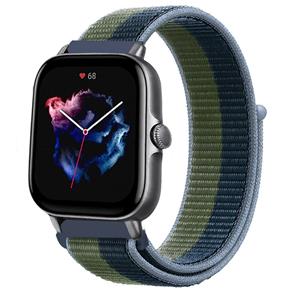 Strap-it Amazfit GTS 3 nylon band (moss green)