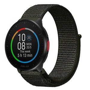 Strap-it Polar Pacer nylon band (donkergroen)