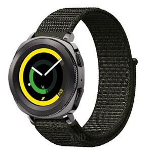 Strap-it Samsung Gear Sport nylon band (donkergroen)