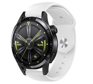 Strap-it Huawei Watch GT 3 46mm sport band (wit)