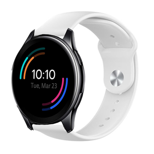 Strap-it OnePlus Watch sport band (wit)