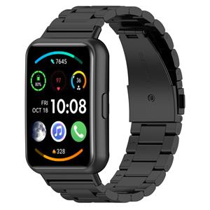 Strap-it Huawei Watch Fit 2 stalen band (zwart)