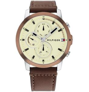 Tommy Hilfiger Horloge JAMESON - Ø46 - BRUIN TH1792053