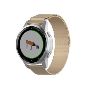 Strap-it Garmin Vivoactive 4s Milanese band - 40mm - champagne goud