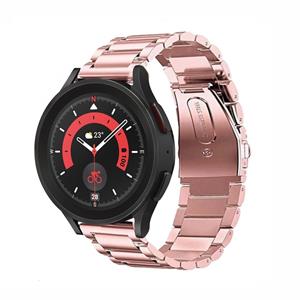 Strap-it Samsung Galaxy Watch 5 Pro stalen band (roze)