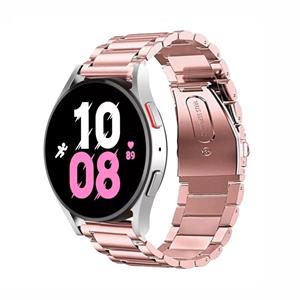 Strap-it Samsung Galaxy Watch 5 - 44mm stalen band (roze)