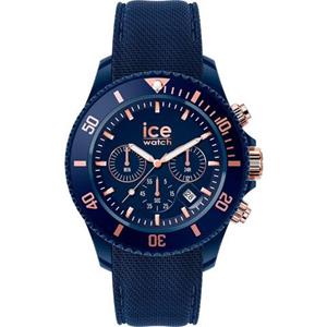 Ice-Watch Ice Watch Ice Chrono - Dark Blue Rose-gold Heren Horloge Blauw 020621