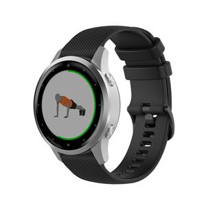 Strap-it Garmin Vivoactive 4s silicone band - 40mm - zwart