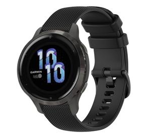 Strap-it Garmin Venu 2s siliconen bandje - 40mm - zwart