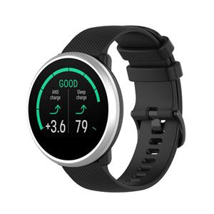 Strap-it Polar Ignite siliconen bandje (zwart)