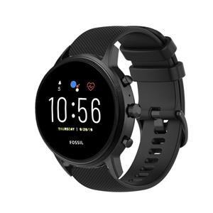 Strap-it Fossil Gen 5 luxe siliconen bandje (zwart)