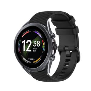 Strap-it Fossil Gen 6 44mm luxe siliconen bandje (zwart)