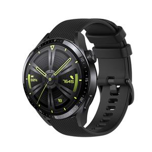 Strap-it Huawei GT3 46mm luxe siliconen bandje (zwart)