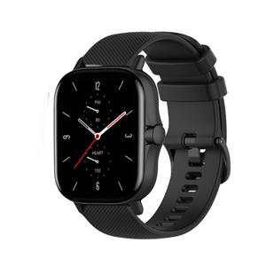 Strap-it Amazfit GTS 2 Luxe Siliconen bandje (zwart)
