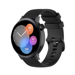 Strap-it Huawei Watch GT 3 42mm Luxe Siliconen bandje (zwart)
