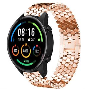 Strap-it Xiaomi Mi Watch stalen vis band (rosé goud)