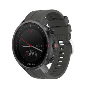Strap-it Polar Grit X Pro extreme silicone band (donkergrijs)