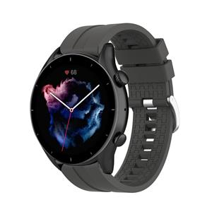 Strap-it Amazfit GTR 3 (Pro) extreme silicone band (donkergrijs)